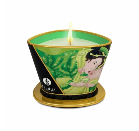 Świeca do masażu - Shunga Massage Candle Green Tea 170 ml